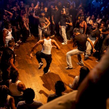 Dancers moving to Baltimore club music