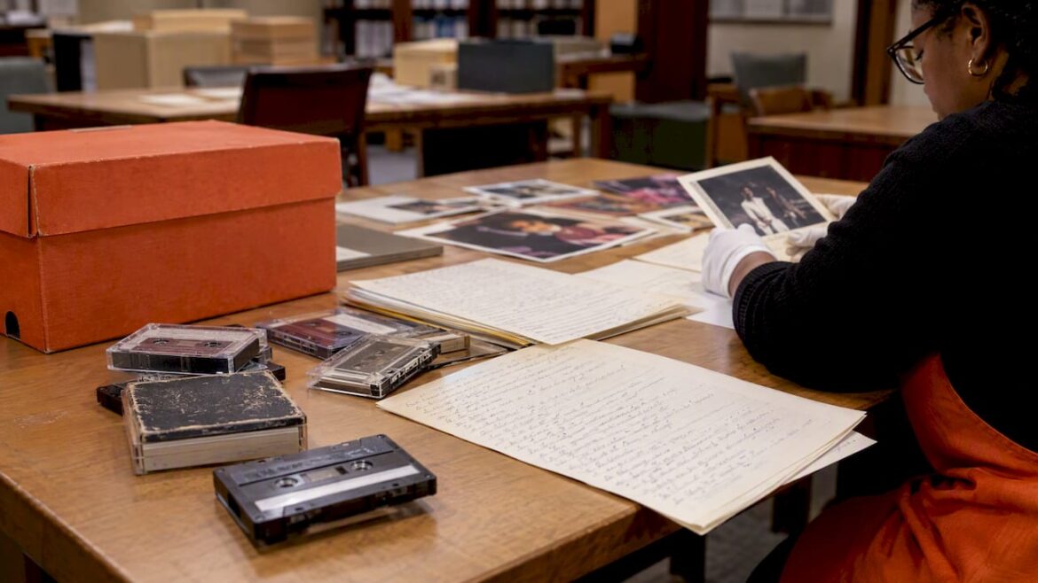 Archival tapes and papers from Houston hip-hop history