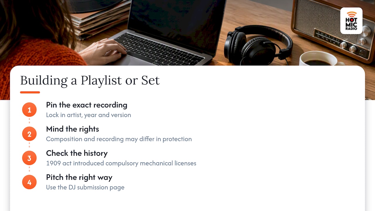 Requesting for a playlist, a show or your own DJ set — overview diagram